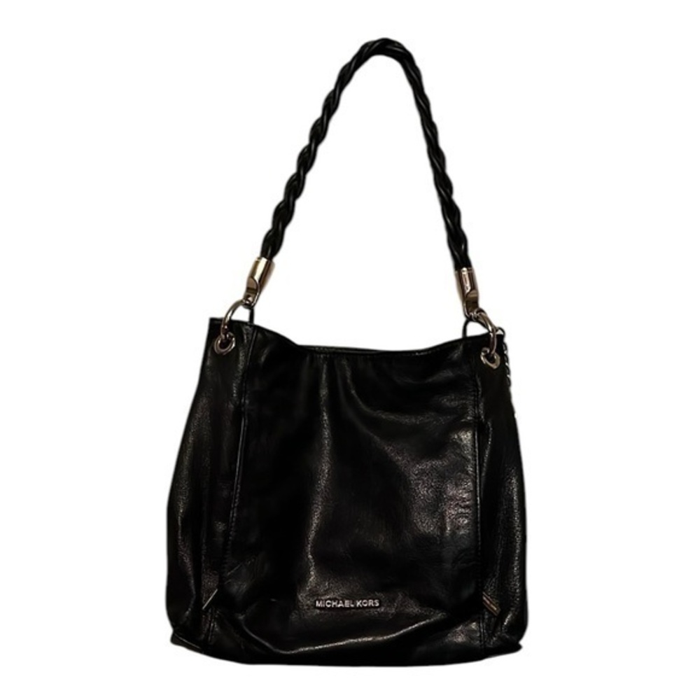 Michael Kors Black Leather Shoulder Bag